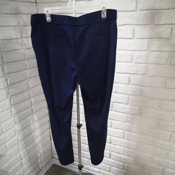Jones New York Signature Ladies Size Large Navy Pull On Style Pants / Leggings - Picture 2 of 11